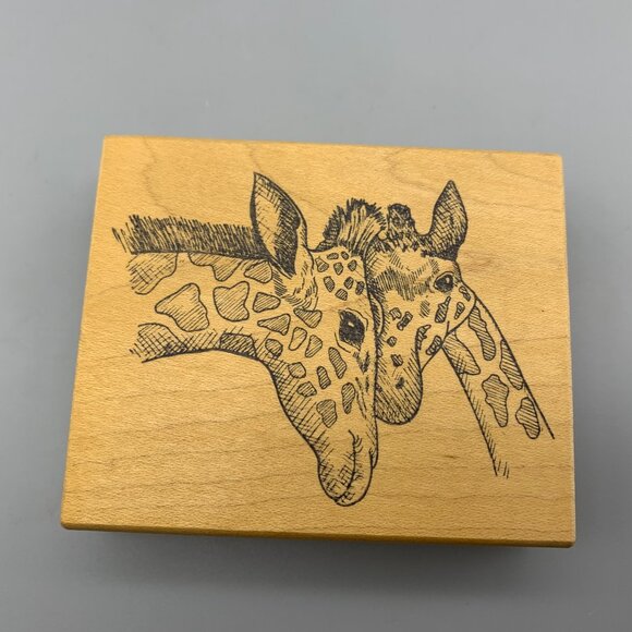 Great Impressions Giraffe Rubber Stamp for Scrapbooking or Crafting - Picture 1 of 3